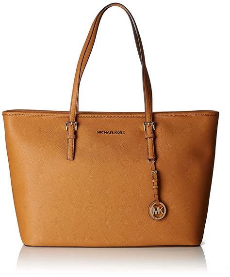 jet set saffiano leather tote michael kors